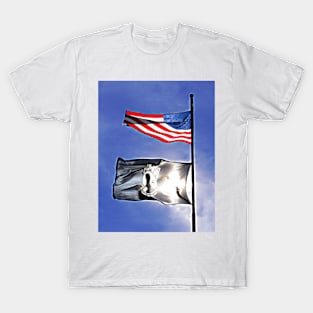 Post Cemetery- Flags Waving T-Shirt